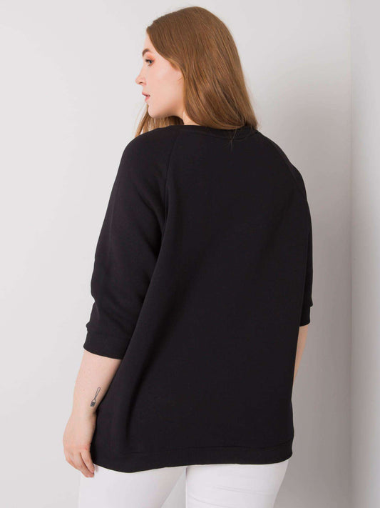 Czarna bluza damska plus size