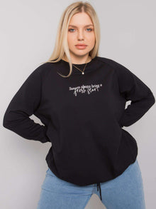 Czarna bluza damska plus size