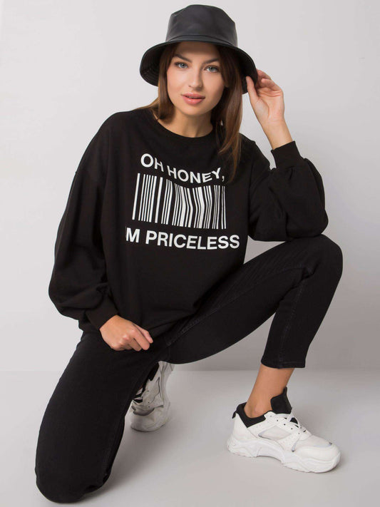 Czarna bluza z printem