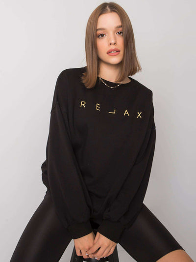 Czarna bluza bez kaptura