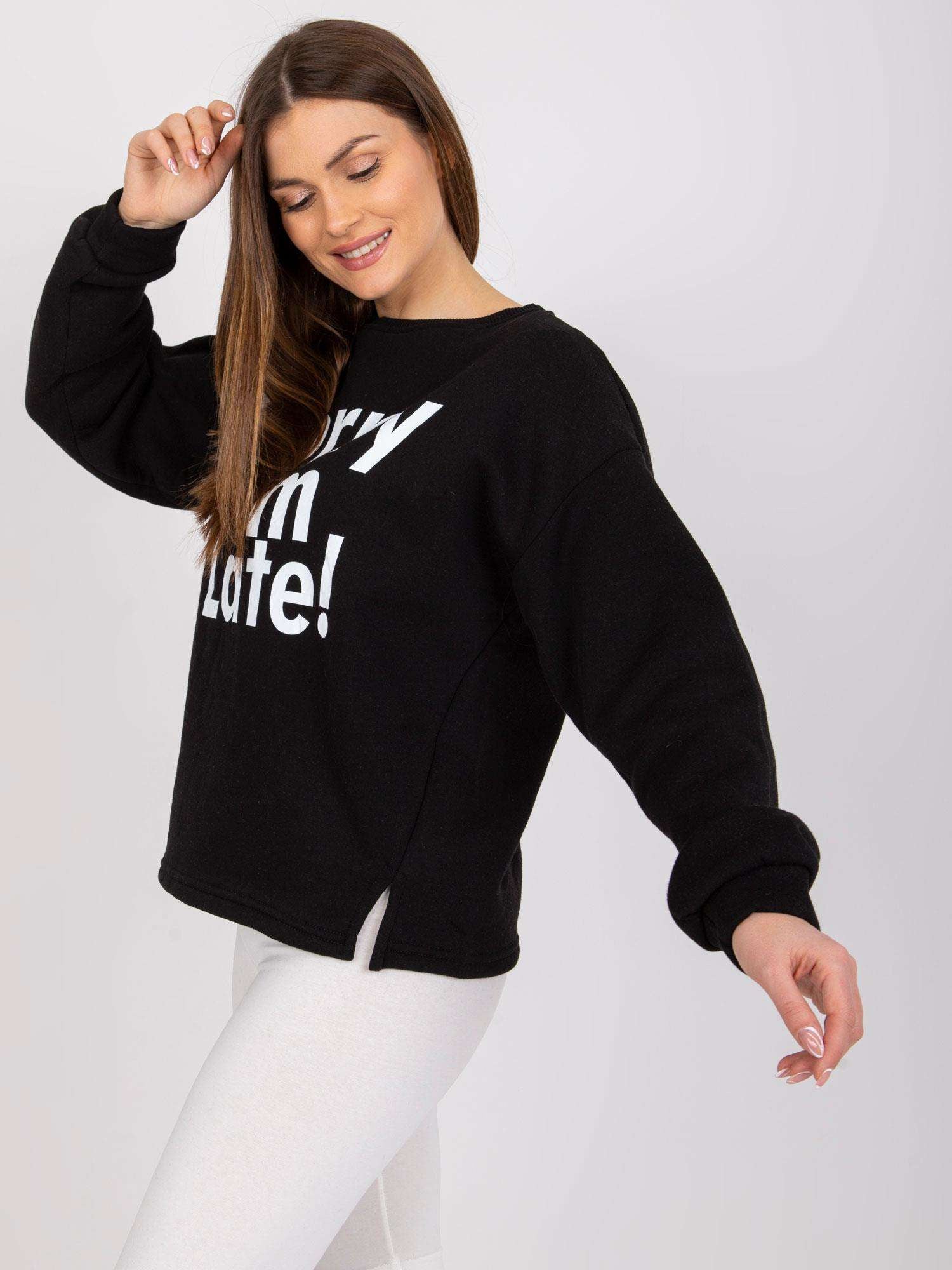Czarna bluza dresowa damska