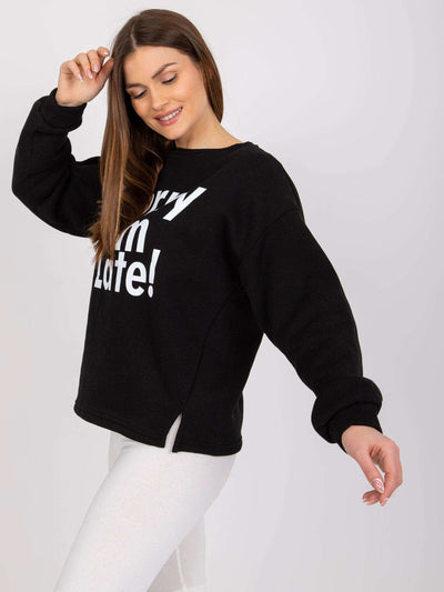 Czarna bluza dresowa damska