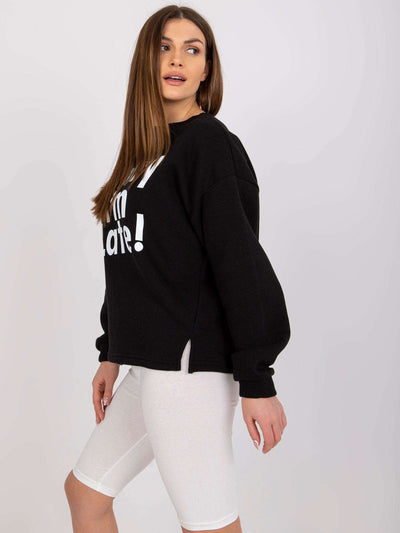 Czarna bluza dresowa damska