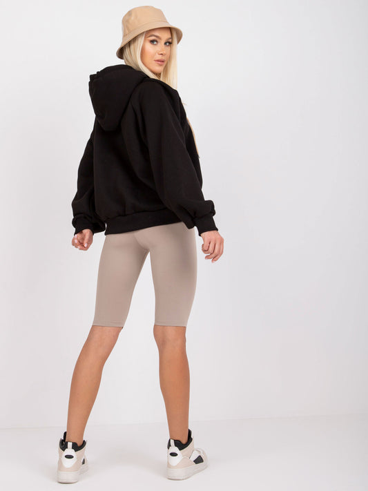 Czarna bluza dresowa z kapturem