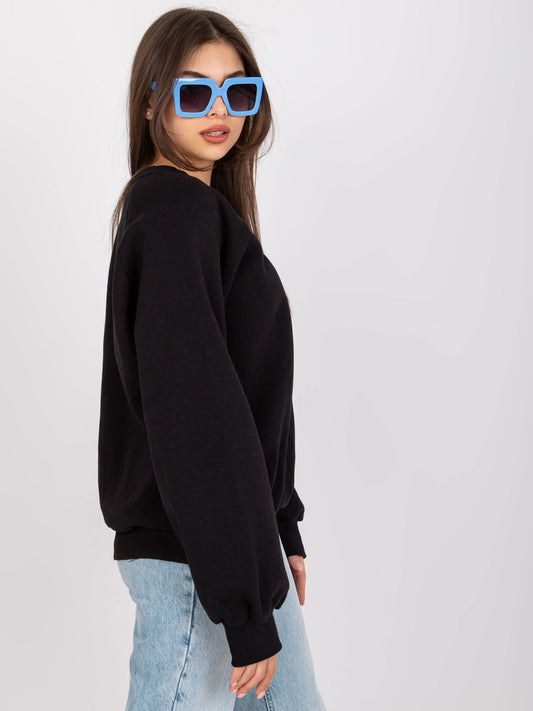 Czarna bluza dresowa z napisem