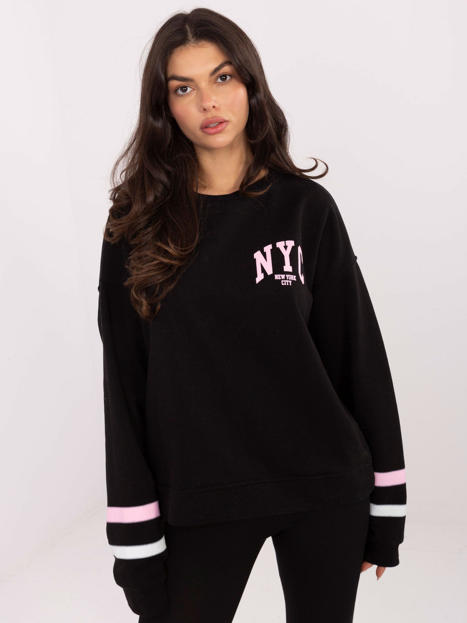 Czarna damska bluza z napisem NYC