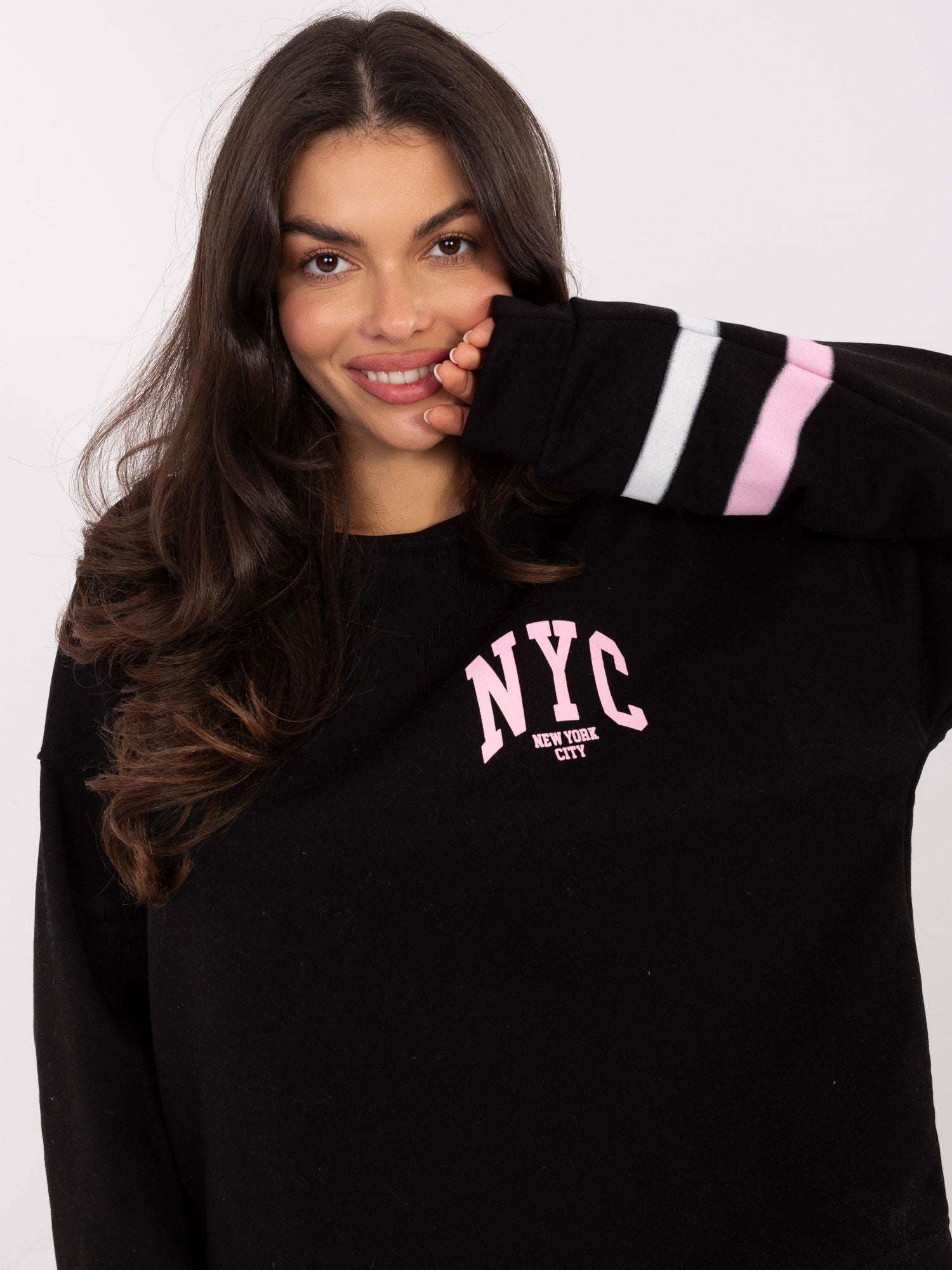 Czarna damska bluza z napisem NYC