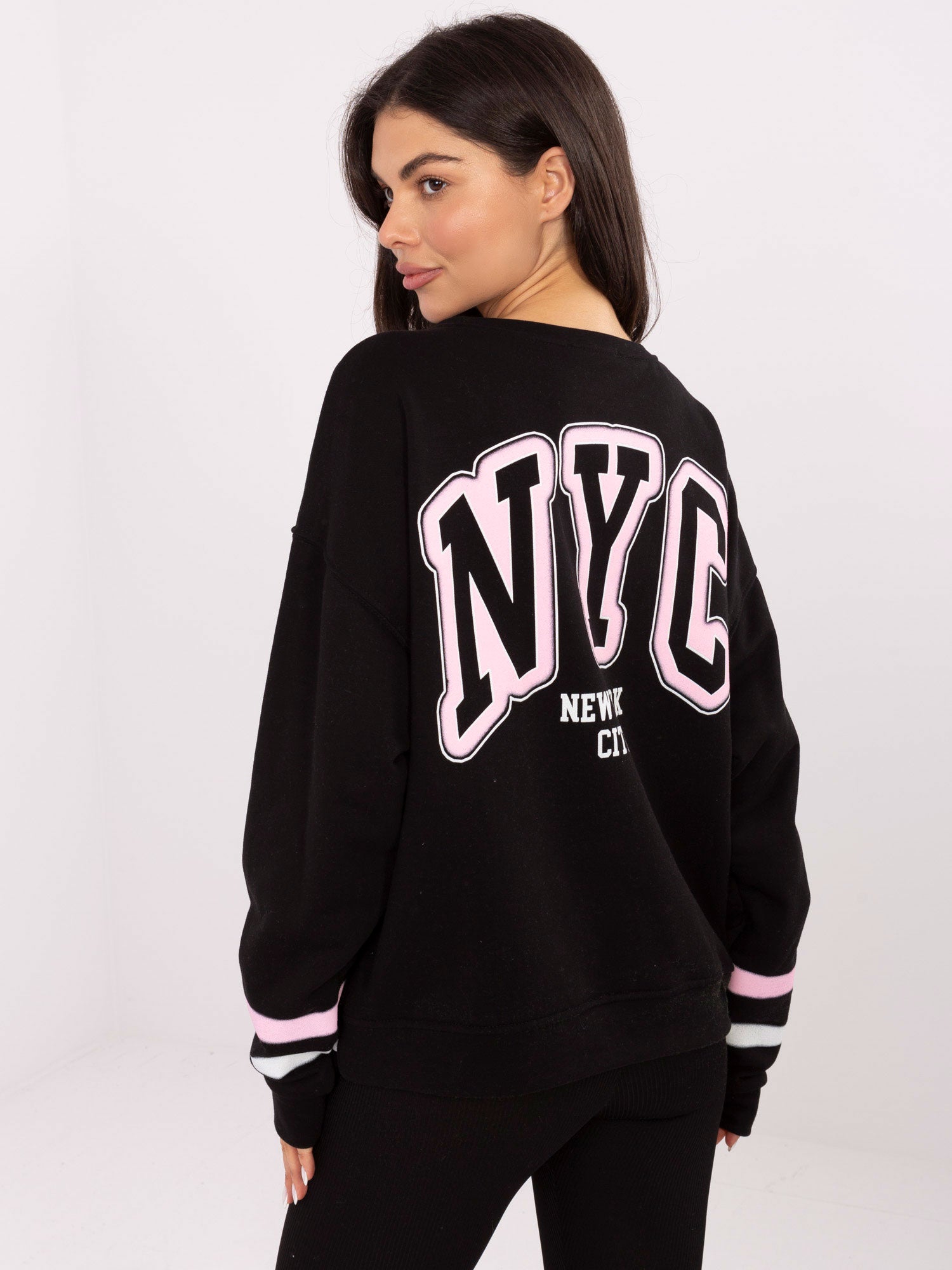 Czarna damska bluza z napisem NYC