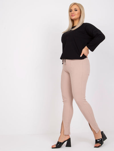 Czarna bluzka plus size z bawełny