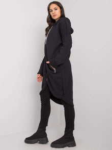 Czarna bluza basic na suwak