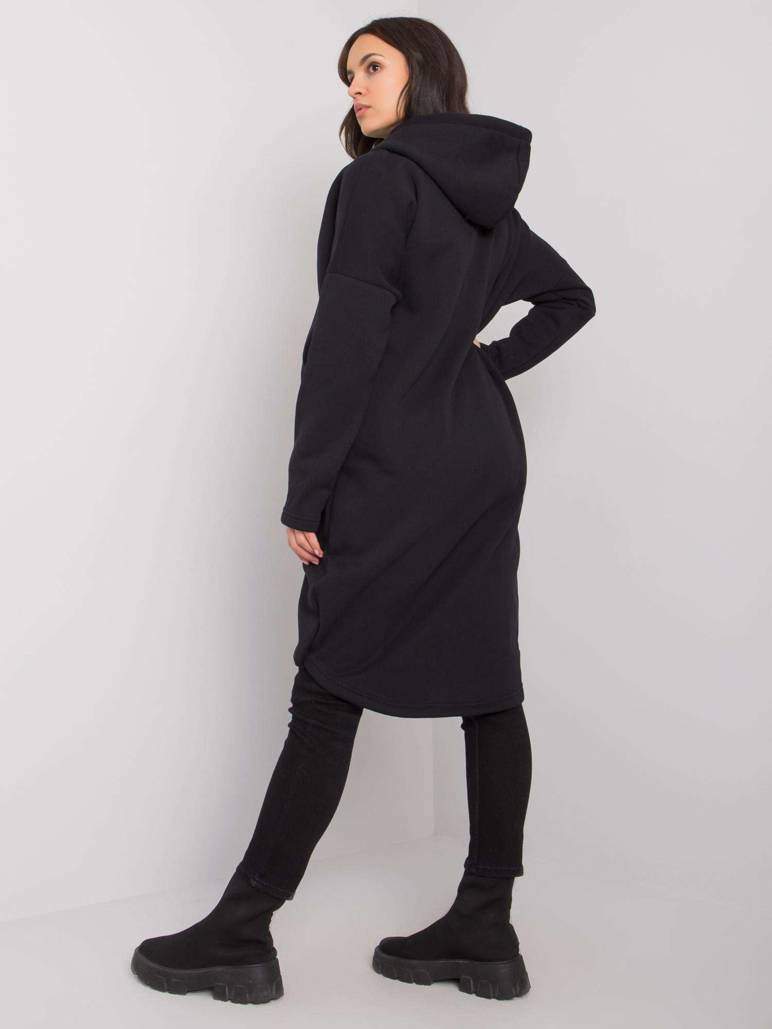 Czarna bluza basic na suwak