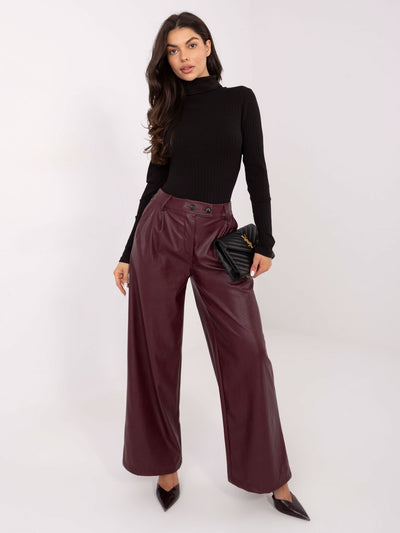 RUE PARIS Czarna bluzka basic z golfem