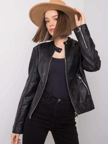 Czarna kurtka biker
