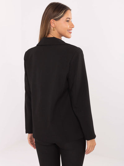 RUE PARIS Czarna elegancka marynarka damska