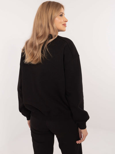Czarna dresowa bluza basic od kompletu