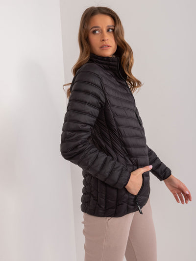 SUBLEVEL Czarna damska kurtka przejściowa