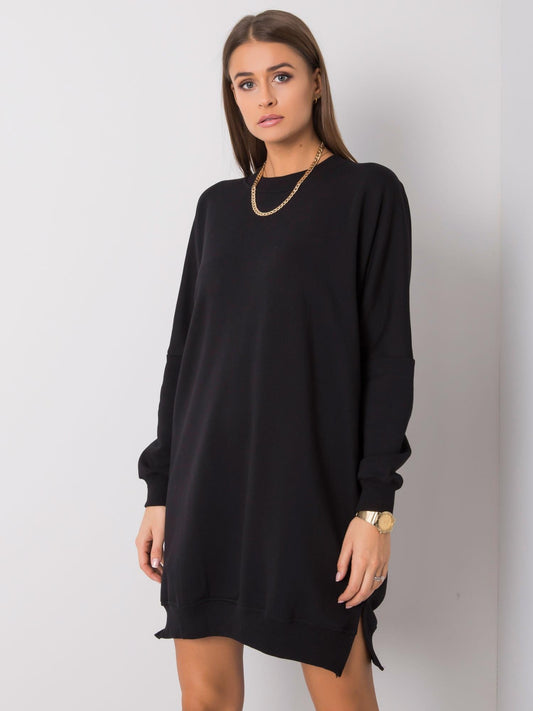 Czarna sukienka dresowa oversize