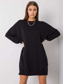Czarna sukienka dresowa oversize
