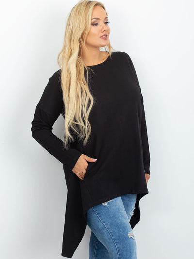Czarna tunika plus size