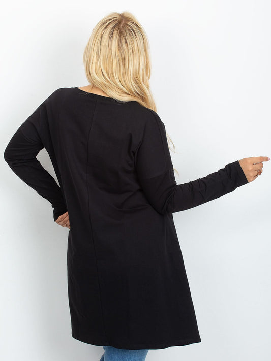 Czarna tunika plus size