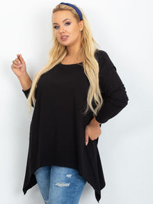 Tunika czarna plus size
