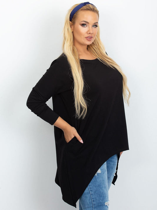 Tunika czarna plus size