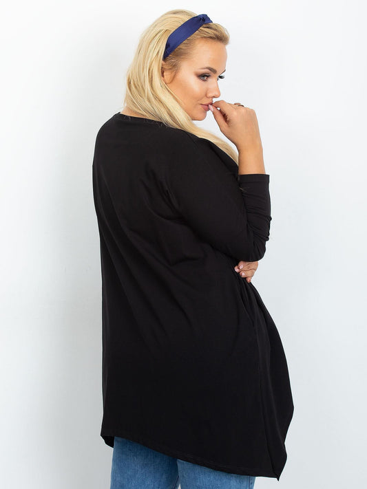 Tunika czarna plus size