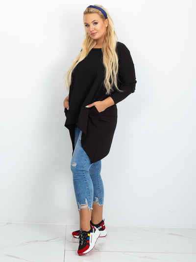 Tunika czarna plus size