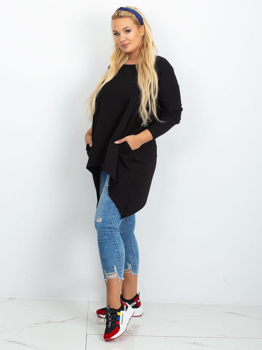Tunika czarna plus size