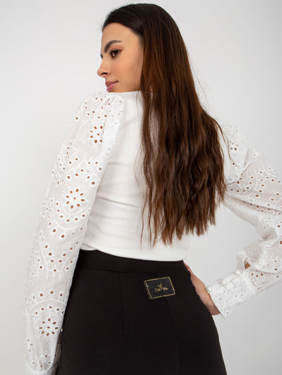 Czarne legginsy eleganckie z zamkiem OCH BELLA