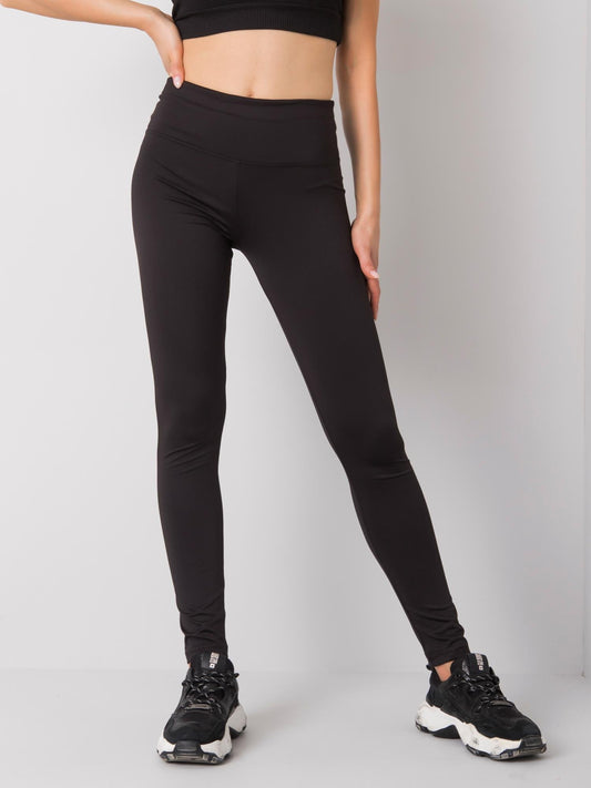 Czarne legginsy sportowe damskie