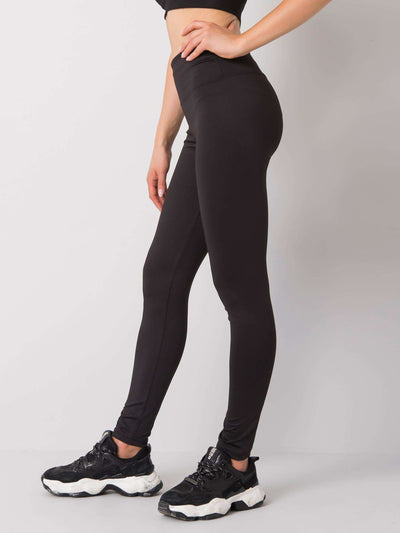 Czarne legginsy sportowe damskie