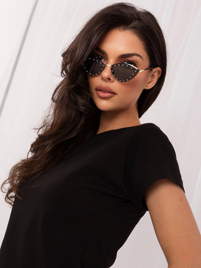 Czarny bawełniany damski t-shirt basic