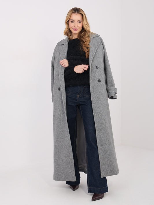 Czarny sweter oversize z domieszką wełny