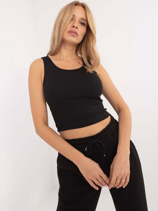 Czarny damski komplet basic o kroju oversize