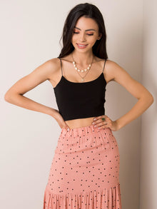 Czarny krótki top