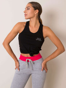 FOR FITNESS Czarny top damski