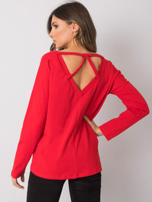 RUE PARIS Czerwony longsleeve damski