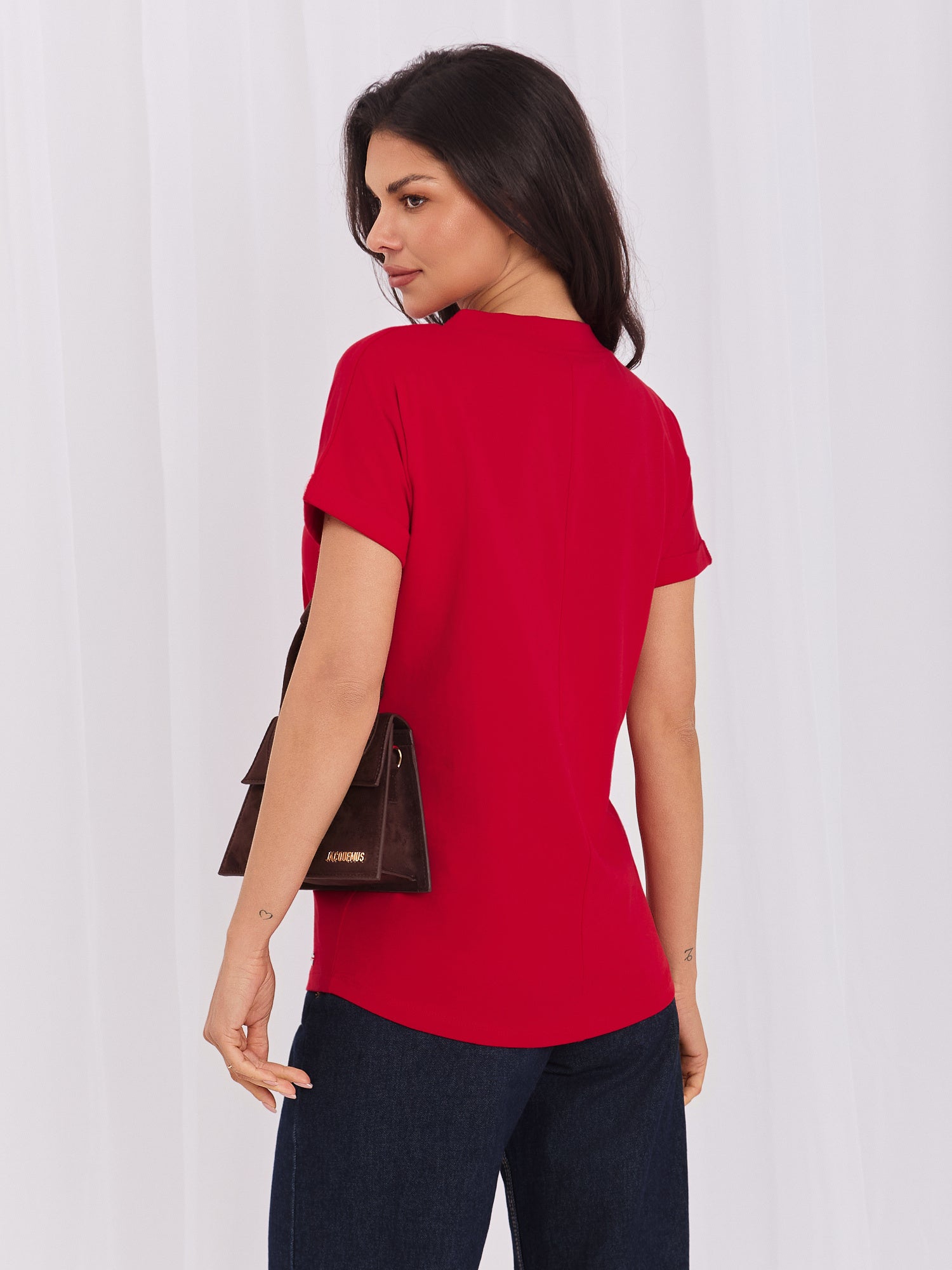 Czerwony t-shirt basic