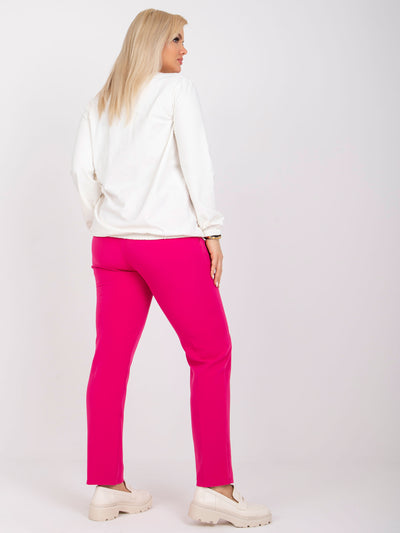 Ecru bluzka plus size z bawełny