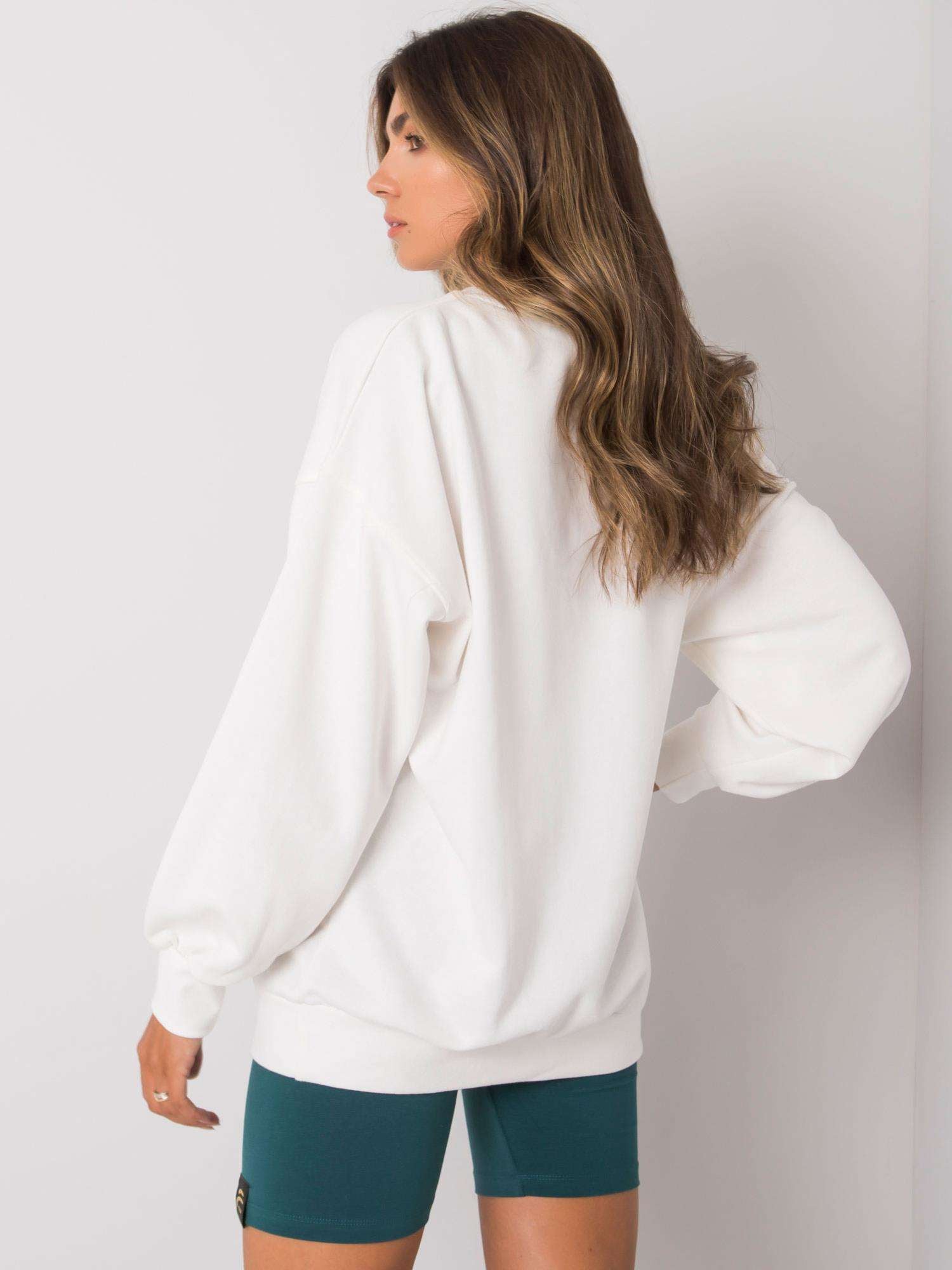 Ecru bluza z napisem
