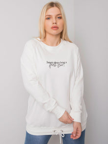 Ecru bluza damska plus size