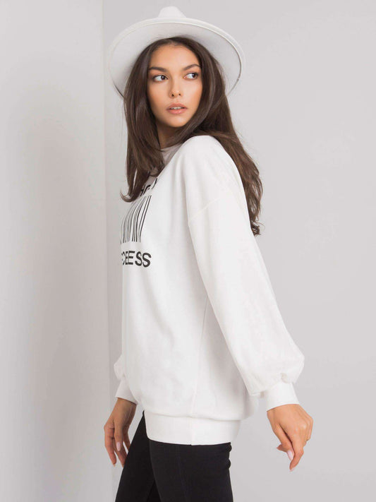 Ecru bluza z printem