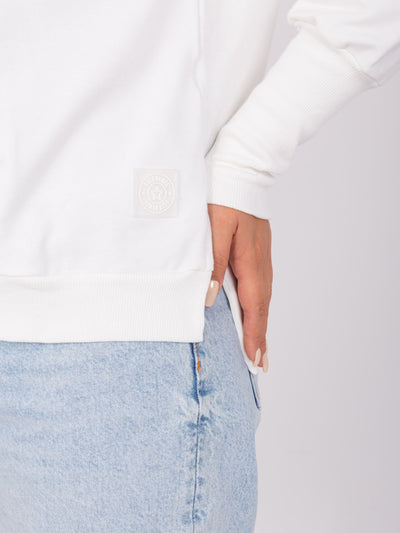 Ecru bawełniana damska bluzka plus size