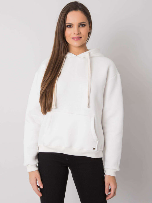 Ecru bluza kangurka basic