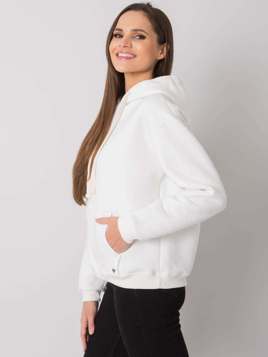 Ecru bluza kangurka basic