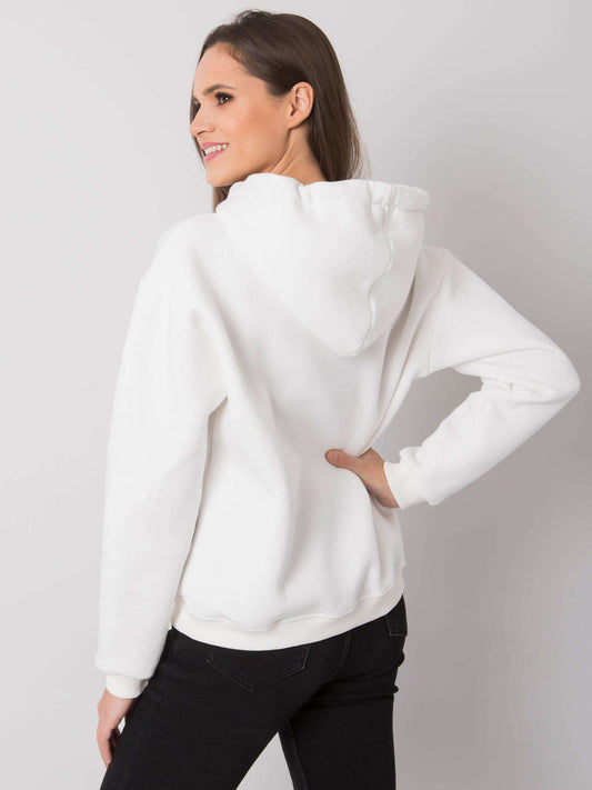 Ecru bluza kangurka basic