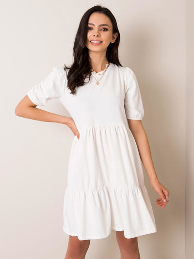RUE PARIS Ecru sukienka oversize