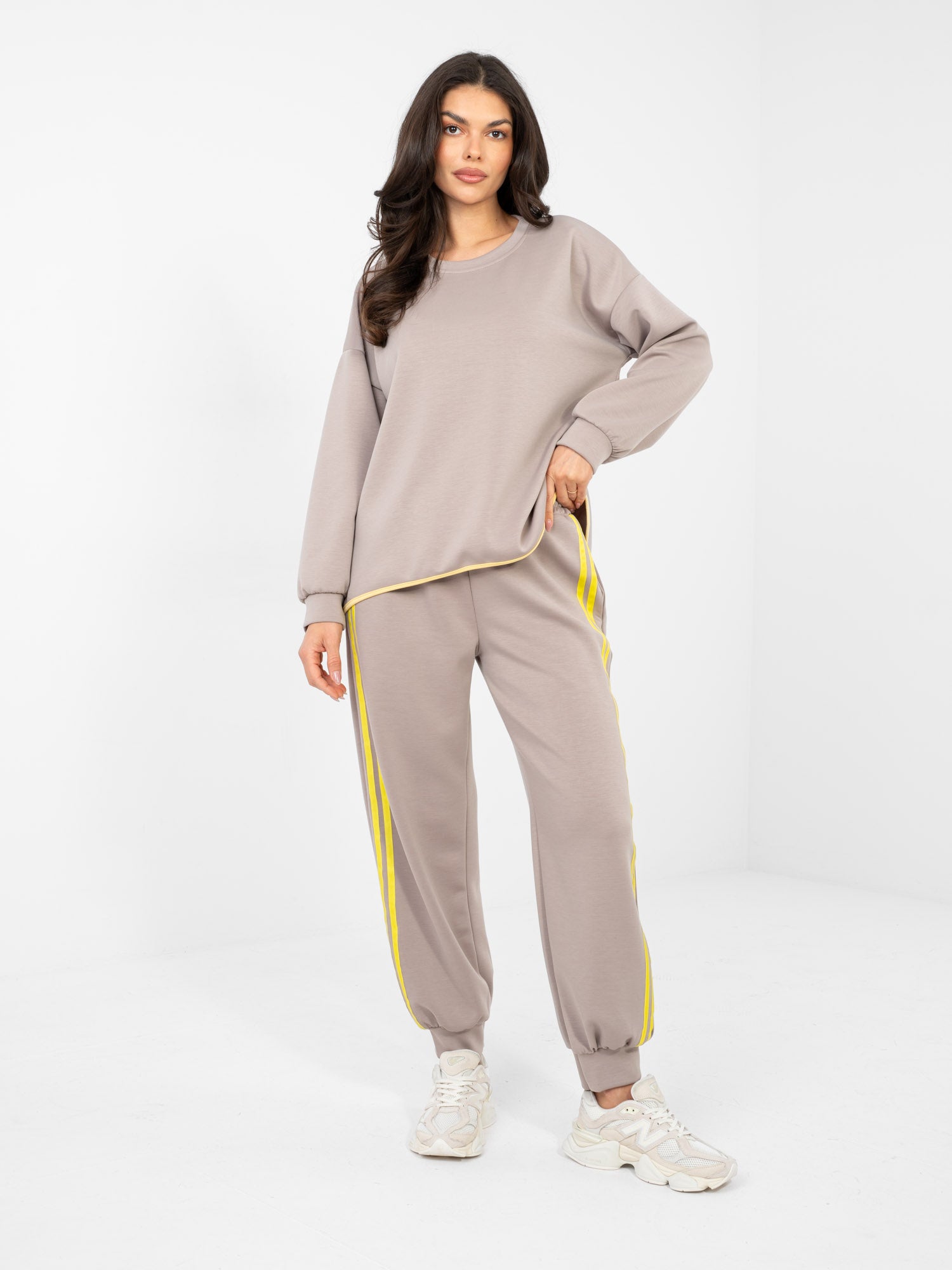 RUE PARIS Fango casualowy komplet z miękkiego materiału