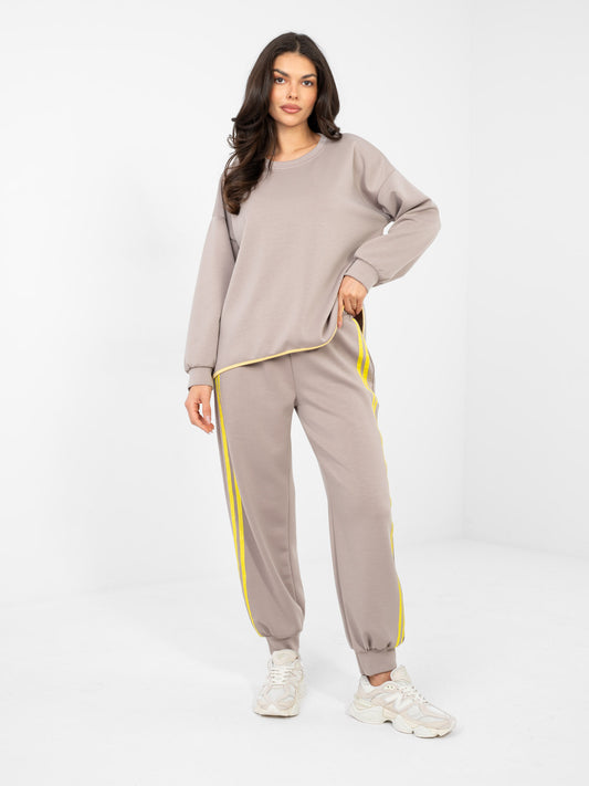RUE PARIS Fango casualowy komplet z miękkiego materiału